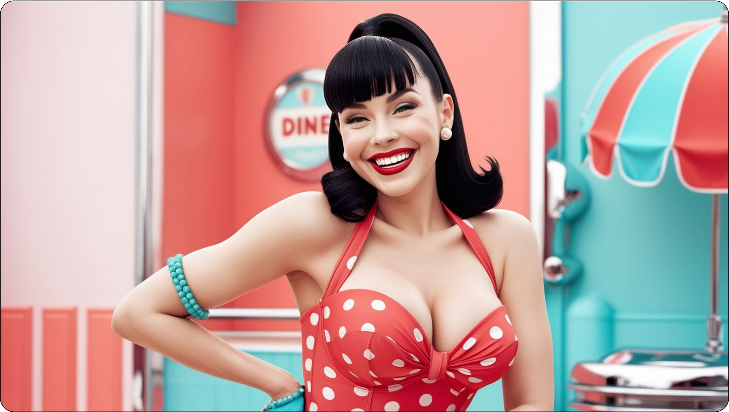 Девушка в стиле pin-up